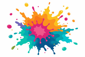 Colorful Artistic Watercolor Splash Design
