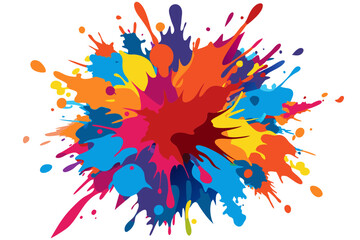 Colorful Artistic Watercolor Splash Design
