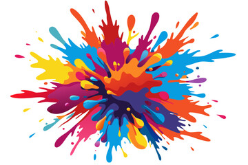 Colorful Artistic Watercolor Splash Design
