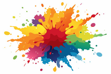 Colorful Artistic Watercolor Splash Design
