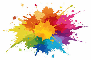 Colorful Artistic Watercolor Splash Design
