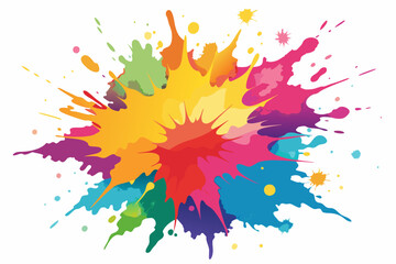 Colorful Artistic Watercolor Splash Design
