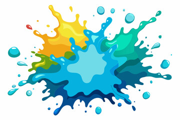 Colorful Artistic Watercolor Splash Design

