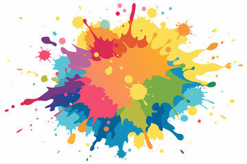 Colorful Artistic Watercolor Splash Design
