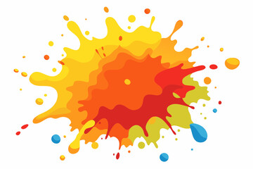 Colorful Artistic Watercolor Splash Design
