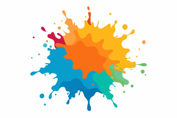 Colorful Artistic Watercolor Splash Design

