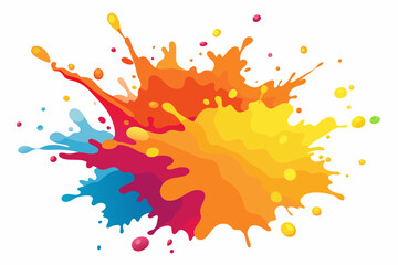 Colorful Artistic Watercolor Splash Design
