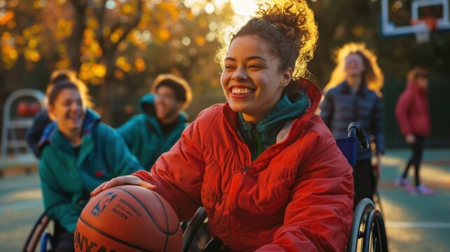 The wheelchair basketball game