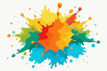 Colorful Artistic Watercolor Splash Design
