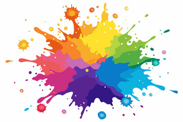 Colorful Artistic Watercolor Splash Design
