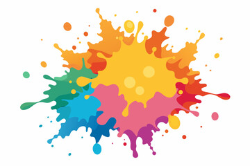 Colorful Artistic Watercolor Splash Design
