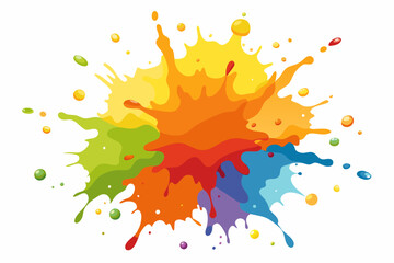 Colorful Artistic Watercolor Splash Design
