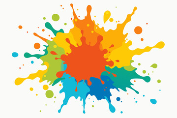 Colorful Artistic Watercolor Splash Design
