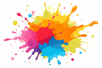 Colorful Artistic Watercolor Splash Design
