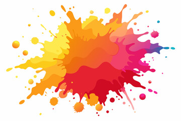Colorful Artistic Watercolor Splash Design
