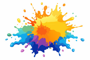 Colorful Artistic Watercolor Splash Design
