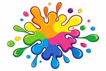 Colorful Artistic Watercolor Splash Design
