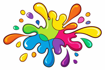 Colorful Artistic Watercolor Splash Design
