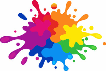 Colorful Artistic Watercolor Splash Design

