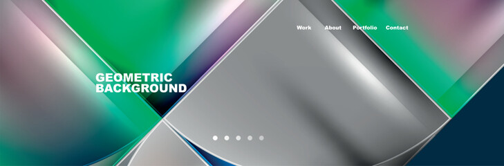 Trendy Simple Round Triangle and Circle with Gradients Abstract Background. Vector Illustration For Wallpaper, Banner, Background, Card, Book Illustration, landing page