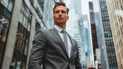 Fototapeta premium The professional in a city