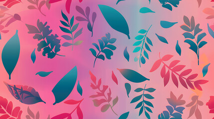 Fototapeta premium gradient, floral design, vibrant, colorful, wallpaper, background, banner, website