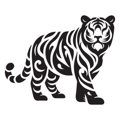 Tiger silhouette vector