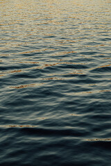 blue water waves during sunset