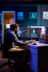 Sentient AI gains humanoid form inside computer, shocking confused developer. Self aware artificial...