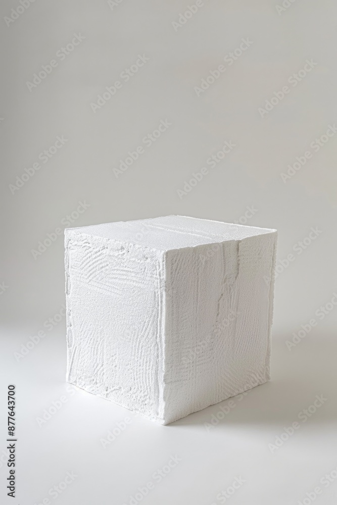 Poster a single sheet of white paper placed on a flat surface, often used for writing or note-taking