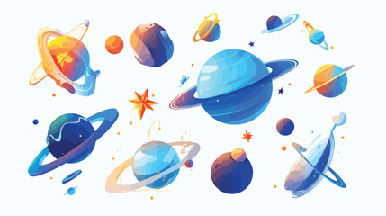 Astronomy galaxy constellation and sci-fi concept. 3d