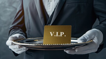 The VIP Card on Tray