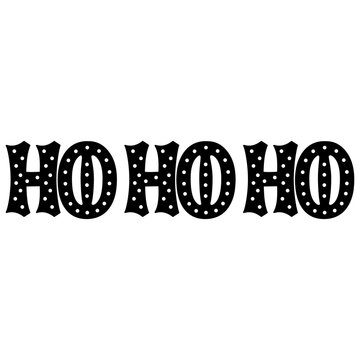 black ho ho ho text clip art preview