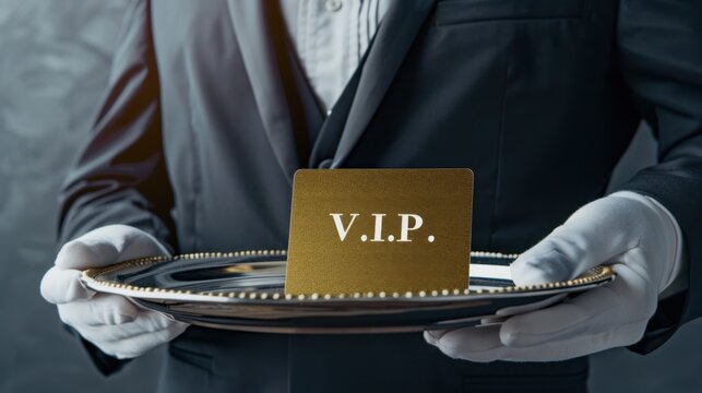 The VIP Card on Tray