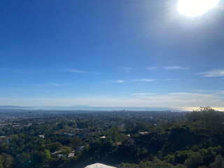 panorama of the city on a sunny day