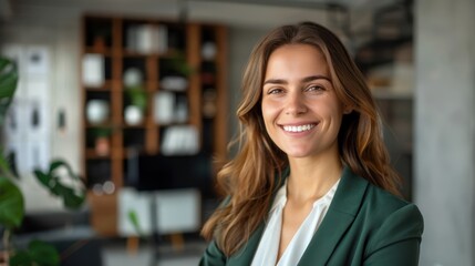 Fototapeta premium The smiling professional woman
