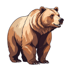 Bear Illustration in Vibrant Colors