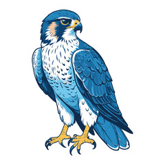 Blue Hawk Vector Illustration