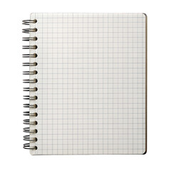 checked note paper on transparent background