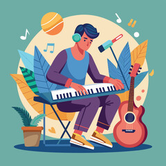 a-flat-illustration-of-a-musician-composing-a-song