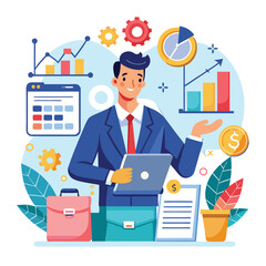 a-flat-illustration-of-an-accountant-analyzing-final-reports