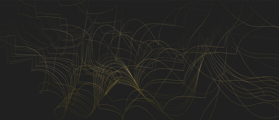 Modern abstract with glowing wave background. Dynamic wavy lines. Futuristic style Line art design. Suit for banner. poster, cover, website, flyer, brochure. Vector illustration