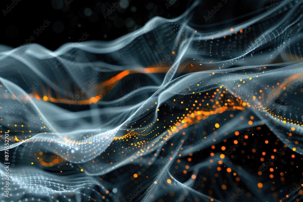 Aufkleber a close-up image featuring a black and orange textured background
