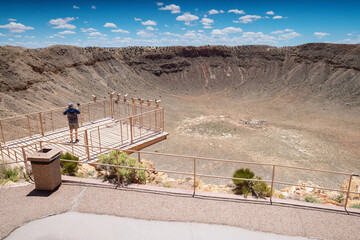 Interior of the Meteor Crater Natural Landmark, Arizona, United States. © Zenstratus