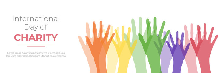 International day of charity.5 September.Vector illustration.