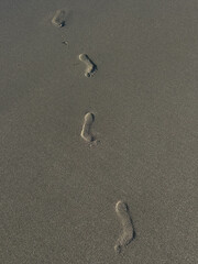 footprints in the sand
