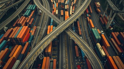 A city with a large number of cargo ships