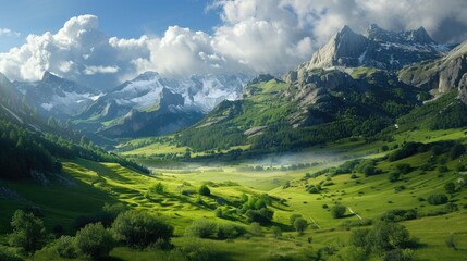 Fototapeta premium Copy areas for natural landscapes