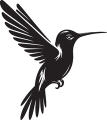 Flying Humming bird vector illustration.