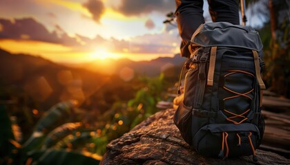 Ecotourism adventure in a lush rainforest, responsible travel that celebrates and preserves nature